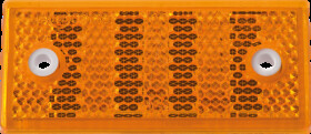 763402 Trailer - reflector, rectangular, with hole, yellow