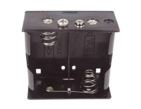 Uchwyt do baterii, x 2, montaż zatrzaskowy