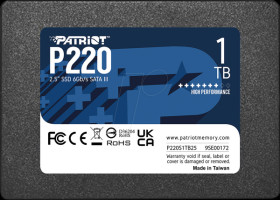 P220S1TB25 Patriot P220 2.5" SSD, 1 TB