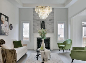 MAXLIGHT P0424 LAMPA WISZĄCA MONACO ZŁOTA śr 60 cm