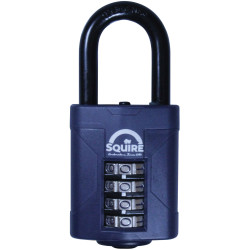 Squire CP5015BX CP50/1.5 Combination Padlock 4Wheel 50mm Long Shackle 38mm