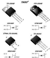 VF30100S-E3 High Voltage Trench MOS Barrier Schottky Rectifier Ultra Low VF = 0.39 V at IF = 5 A