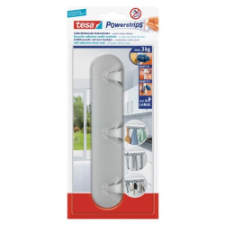 Listwa samoprzylepna POWERSTRIPS z 3 haczykami chrom /6szt./