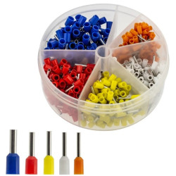 Zestaw końcówek tulejkowych 0,5mm-2,5mm 500szt