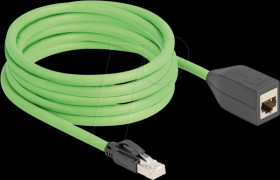 80882 Cat.6a extension cable, SF/UTP, 5 m, green