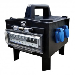 Rozdzielnica BAGU-S/FI 1x16A 3x230V 1x wtyczka odbiornikowa 32A gumowa IP44 Doktorvolt 4654