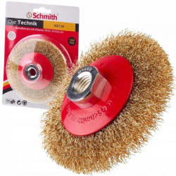 Szczotka druciana tarczowa boczna M14 100mm Schmith