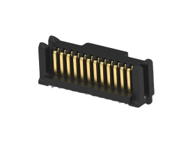 Wtyk PCB 12-pinowe raster: 0.8mm -rzędowe ERNI Montaż powierzchniowy Męski 2.2A 500 V