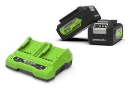 Dwa akumulatory 24V 4Ah + ładowarka podwójna GSK24B4X