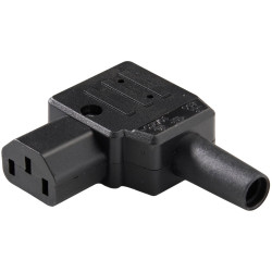 Martin Kaiser 890/sw IEC Connector 10A Black Left Cable Outlet
