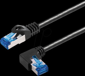 TI 44-0,5 L Patch cable Cat.6a S/FTP angled / straight, 0.5 m