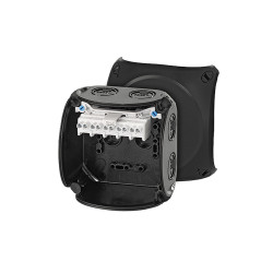 Skrzynka zaciskowa Poliwęglan 70 x 104 x 104mm Czarny IP66, IP67, IP69 HENSEL