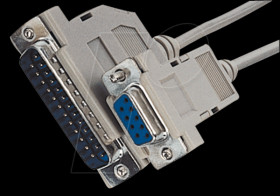 EK125.2 D-SUB adapter cable, 9-pin/25-pin, BU/ST, 1.8 m