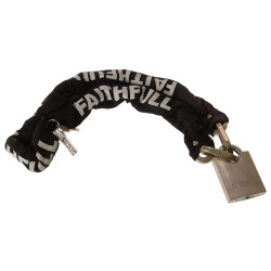 Faithfull FAIPLCHSET Padlock &amp; Chain 1m x 9.5mm