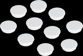 HM30 09 Magnets, 32 mm, white, 10 pieces