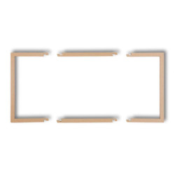 Ramka wypełniająca podwójna serii DECO złoty metalik 8DRW-2