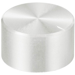 TruComponents 320042 Control knob + marking Silver (Ø x H) 23mmx13mmAlu/Plastic