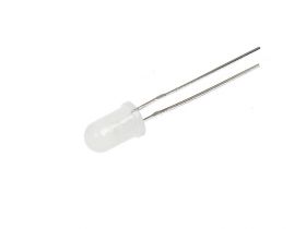 Dioda LED 5mm biała migająca matowa (2 SZT) /769