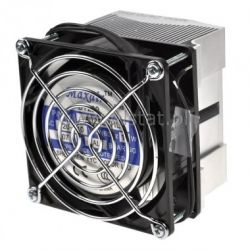 Radiator z wentylatorem kulkowym 230VAC, aluminium