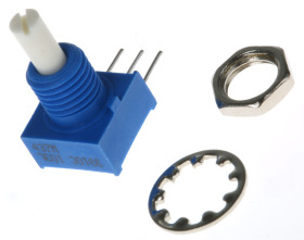 Potencjometr 10kΩ typ Obrotowy Bourns średnica wału 3,18 mm 0.25W długość wału 12.7mm