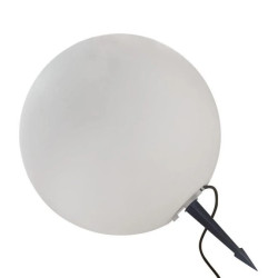 Lampa ogrodowa Gaja 40 cm biała 1xE27 Light Prestige