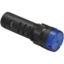 Barthelme 58931214 19mm LED Signal Lamp Blue 12V Flashing With Audio Indication