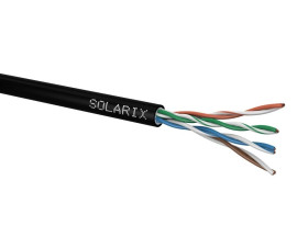 Kabel instalacyjny Solarix CAT5E UTP PE Fca zewnętrzny żelowany 305m/box SXKD-5E-UTP-PEG