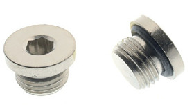 Mocowanie zaślepki, NBR, G 3/8 męskie, dł. całkowita: 12.5mm