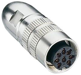 Gniazdo Din Lumberg 6-pinowe, seria 322 Kabel Prosty Standard 250 V ac 6 DIN EN 60529 5A IP68 Wkręcana Żeńskie