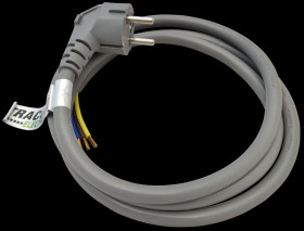 Przewód zasilający z wtyczką 3x2,5 3m solidny Tracon