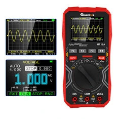 MUSTOOL MT10A Inteligentny oscyloskop cyfrowy i multimetr graficzny 2 w 1 z 2,4-calowym kolorowym ekranem, pasmem 1 MHz i często