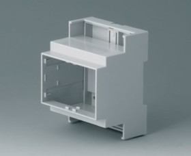 PC DIN rail enclosure, (L x W x H) 58 x 71 x 90 mm, light gray, B6703104