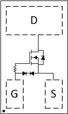 12-V, N channel NexFET™ power MOSFET, single LGA 1 mm x 0.6mm, 44 mOhm, gate ESD protection