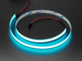Adafruit Aqua Electroluminescent (EL) Tape Strip - 100cm w/two connectors