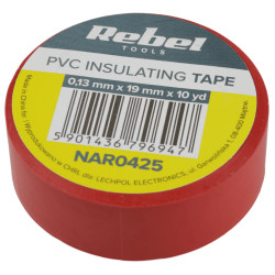Taśma izolacyjna 19mm x 9,14m CZERWONA