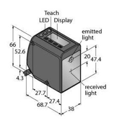 Turck Czujnik odległości PNP, NPN LTF12UC2LD