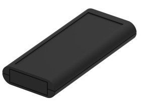 Bopla BOS 601-9005 (34601000) - obudowa ręczna z pojemnikiem na baterie (2 x 9V) i wgłębieniem powierzchni pod montaż licujący k