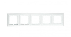 Opal Ramka pięciokrotna kolor biały Ra-5 Op BI