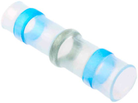 Łącznik lutowany, dł. 29.3mm, Ø kabla 2.3 → 4.5mm, kolor: Niebieski, materiał: Polietylen o niskiej gęstości, RS