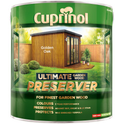Cuprinol 5206089 Ultimate Garden Wood Preserver Golden Oak 4 litre
