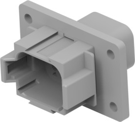 Socket, 8 pole, straight, 2 rows, gray, DT04-08PA-L012