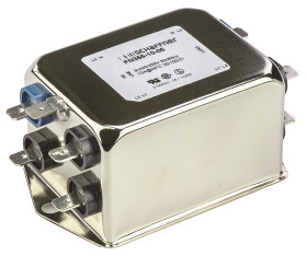 Filtr EMI 10A 3-fazowy 440/250 V AC 400Hz Schaffner Montaż w obudowie