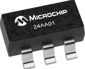 Czip EEPROM Montaż powierzchniowy 1kbit 5-pinowy SOT-23