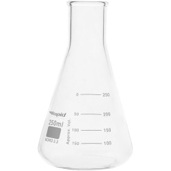 Rapid EGL0424F Conical Flask with Narrow Neck, 250 ml pack of 12