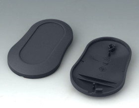 ABS enclosure, (L x W x H) 70 x 44 x 16 mm, lava, B9004908