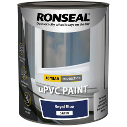 Ronseal 39390 uPVC Paint Royal Blue Satin 750ml