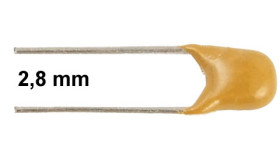 Condensator 100nF - 2,8mm