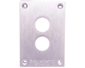 Płyta czołowa do montażu podtynkowego 2-otwory 22mm XAPE302