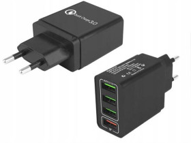 ŁAD.SIEĆ.5V/3,1A 4xGN.USB QUICK CHARGE