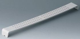 Enclosure strip, straight, ABS, (L x W x H) 365.9 x 35 x 22.9 mm, gray white, A0126370